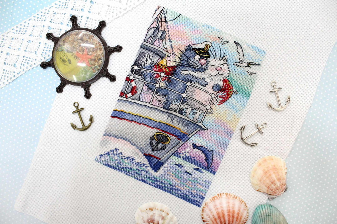 Sea of Love SNV-686 Counted Cross Stitch Kit