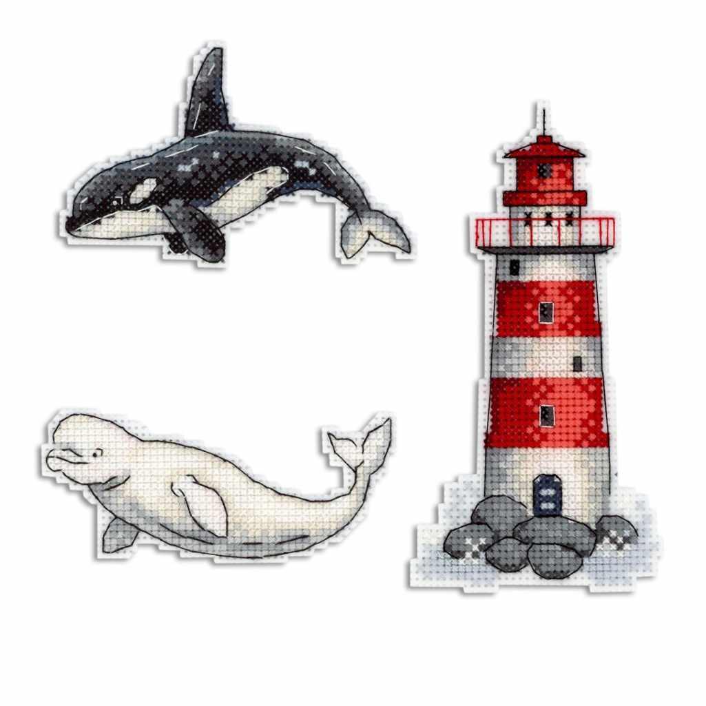Sea Story P-333 / SR-333 Plastic Canvas Counted Cross Stitch Kit