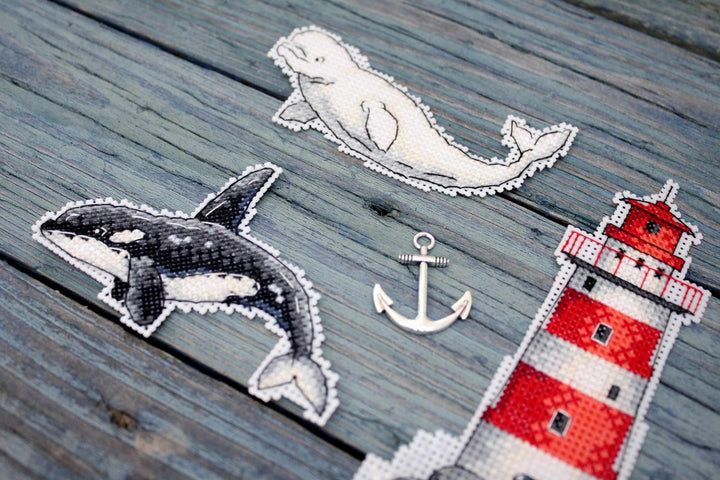 Sea Story P-333 / SR-333 Plastic Canvas Counted Cross Stitch Kit