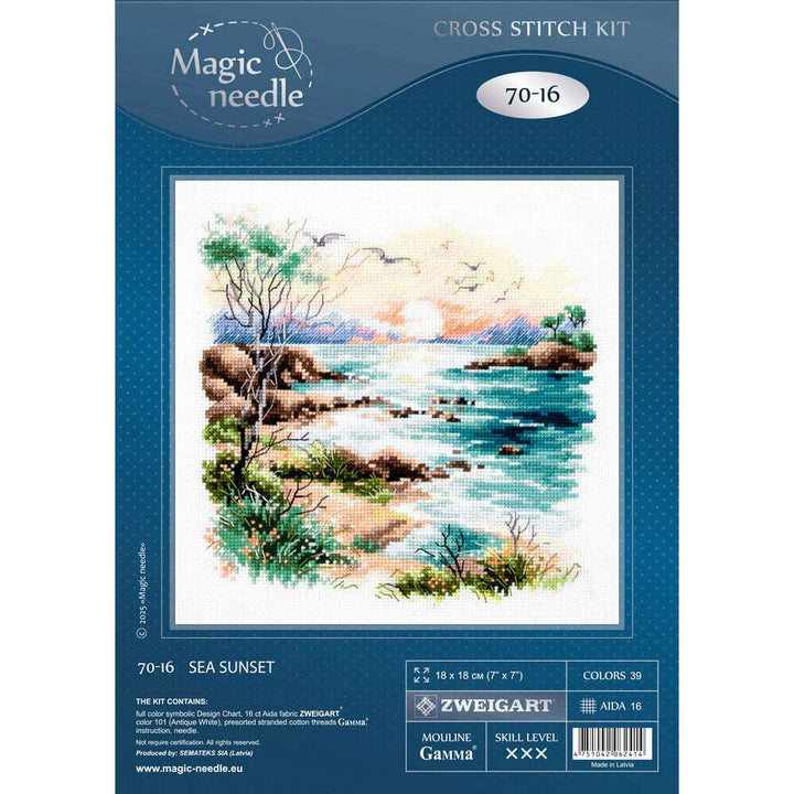 Sea Sunset 70-16 Counted Cross-Stitch Kit