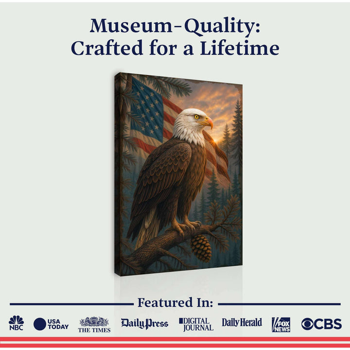 Sentinel of the Pines Eagle Wall Art