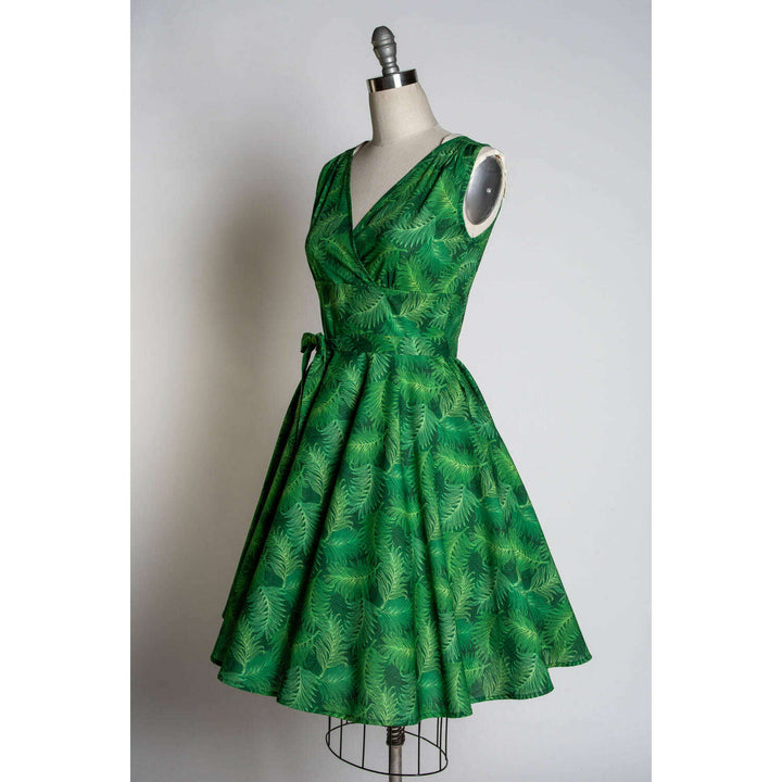Serena Swing Dress- Green Ferns