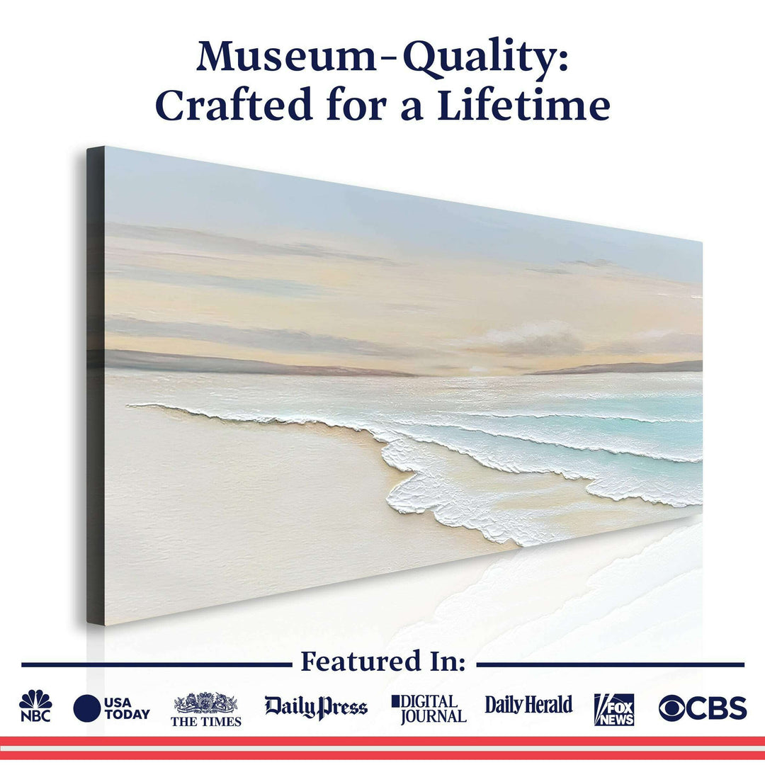 Serene Ocean Wave Coastal Wall Art IV