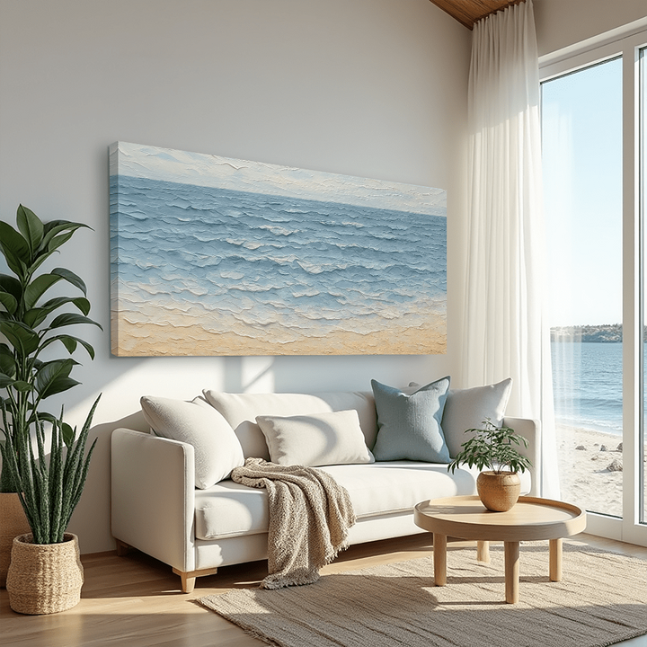 Serene Ocean Wave Coastal Wall Art VI