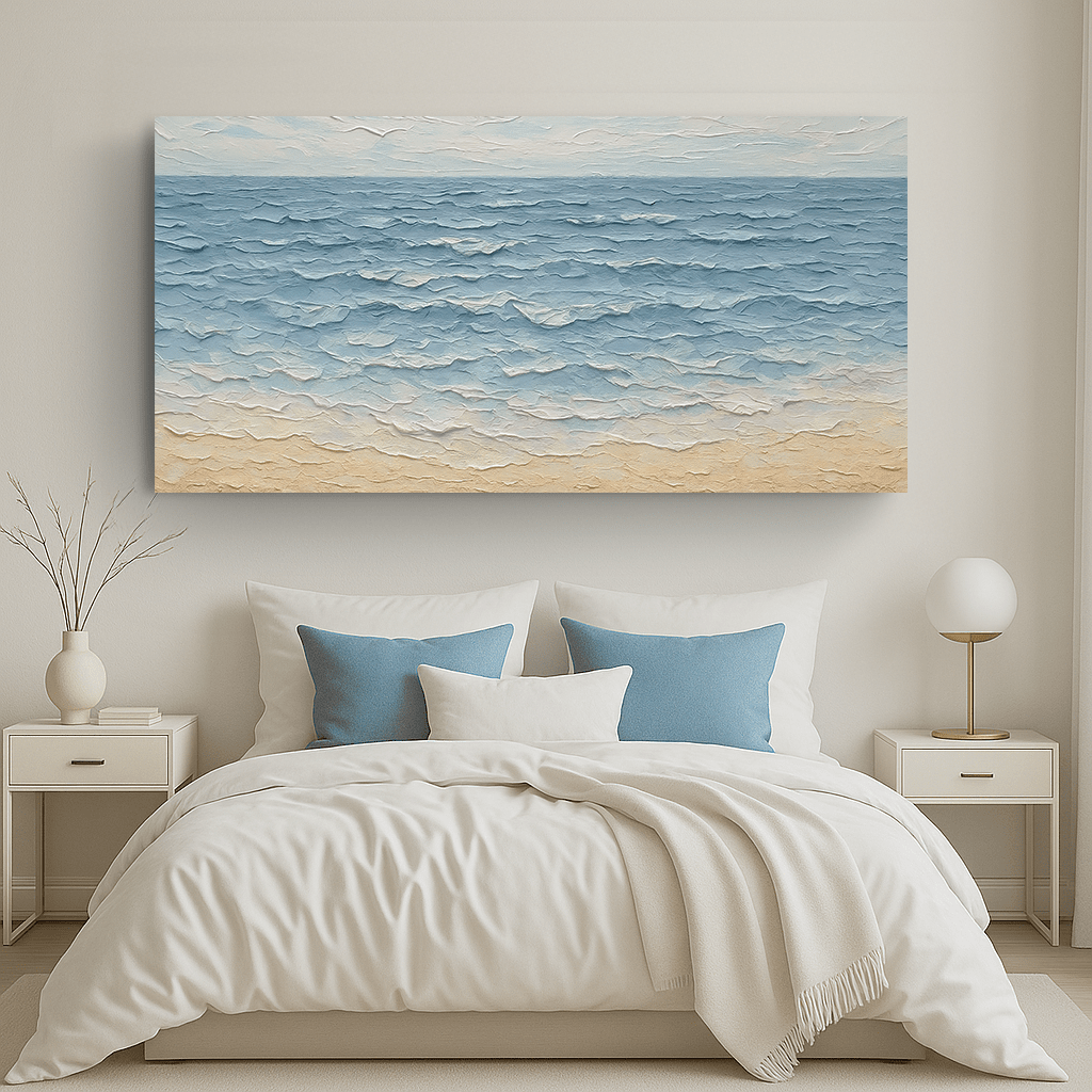 Serene Ocean Wave Coastal Wall Art VI