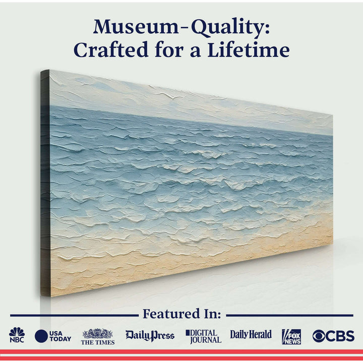 Serene Ocean Wave Coastal Wall Art VI