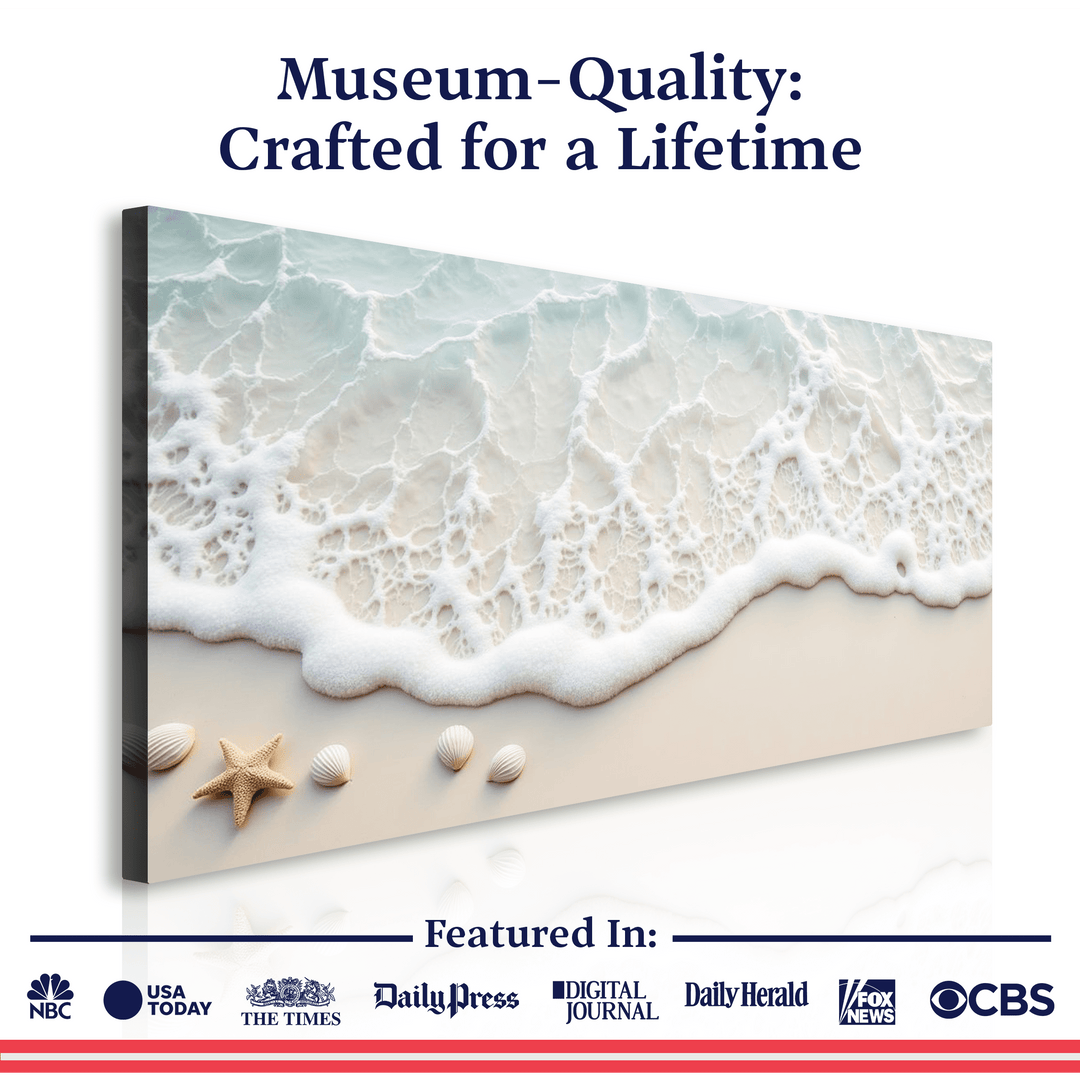 Serene Ocean Wave Coastal Wall Art X