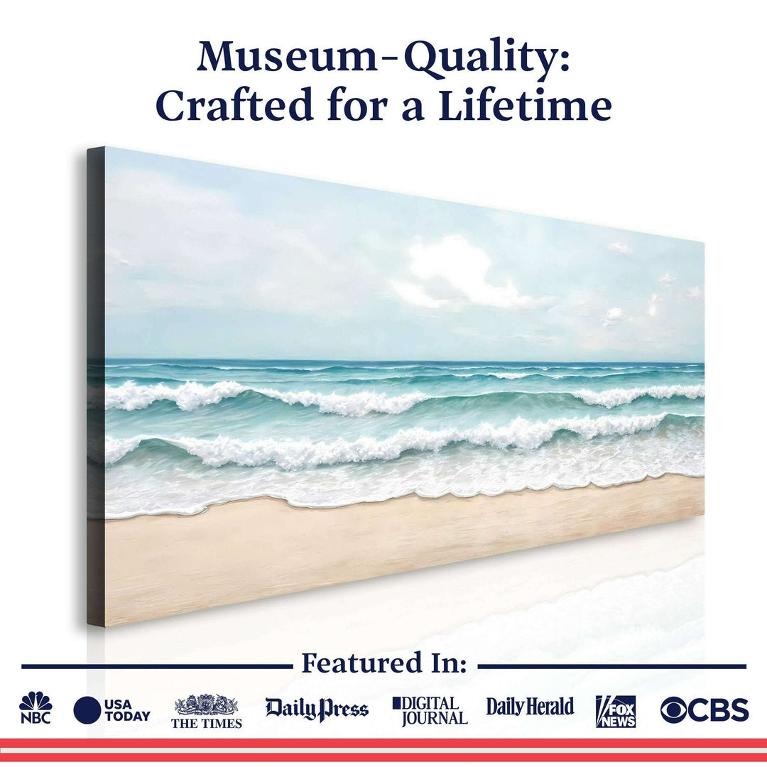 Serene Ocean Wave Coastal Wall Art