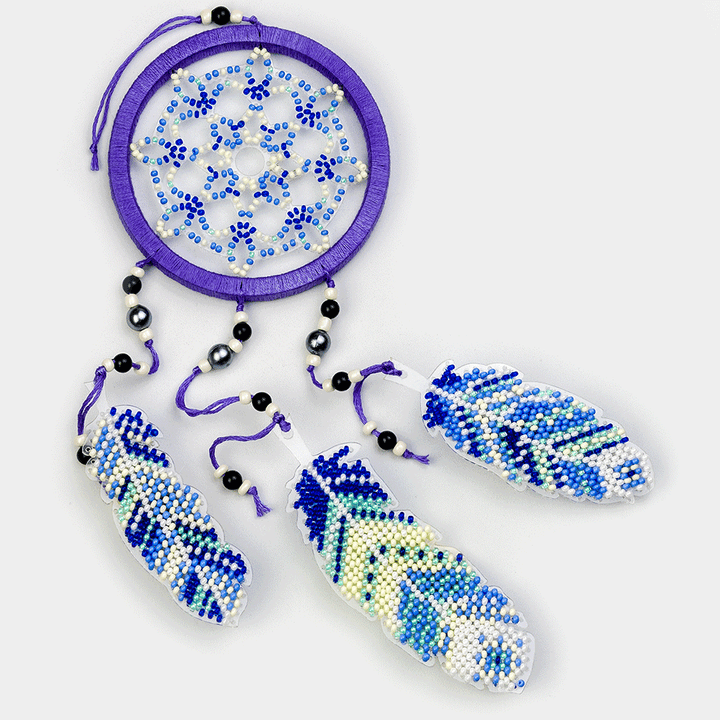 Set for embroidery with beads on a plastic base FLPL-032