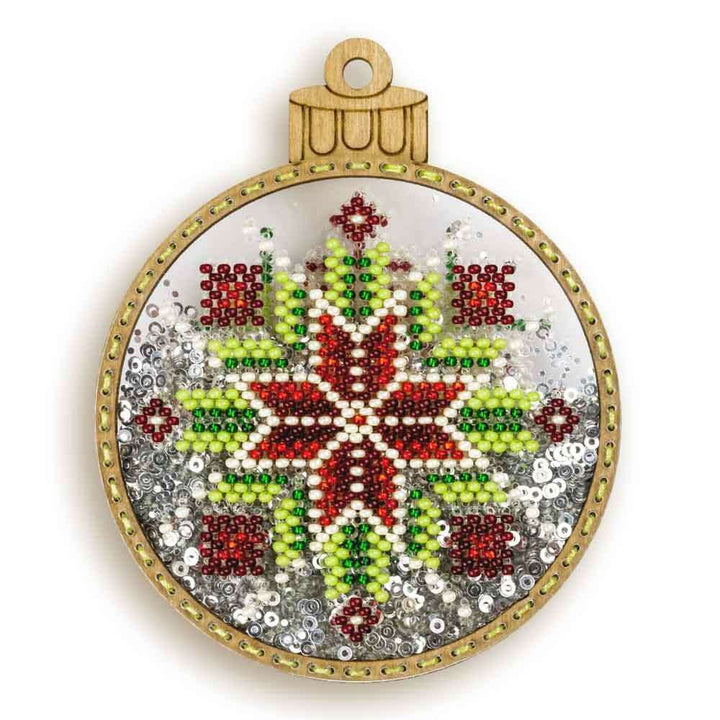 Set for embroidery with beads on a plastic base FLPL-057