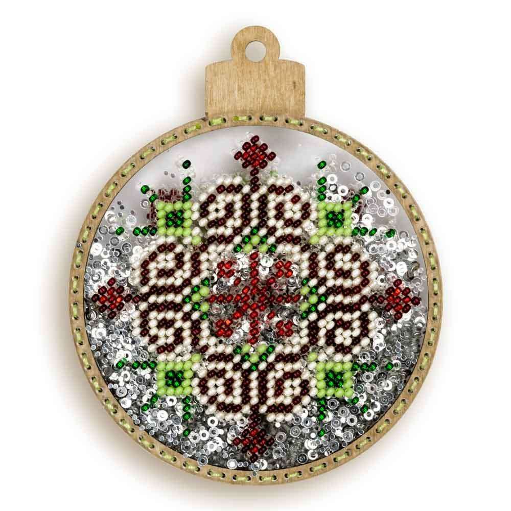 Set for embroidery with beads on a plastic base FLPL-057