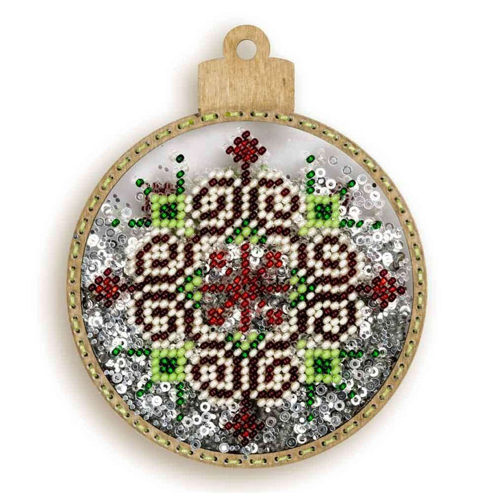 Set for embroidery with beads on a plastic base FLPL-057