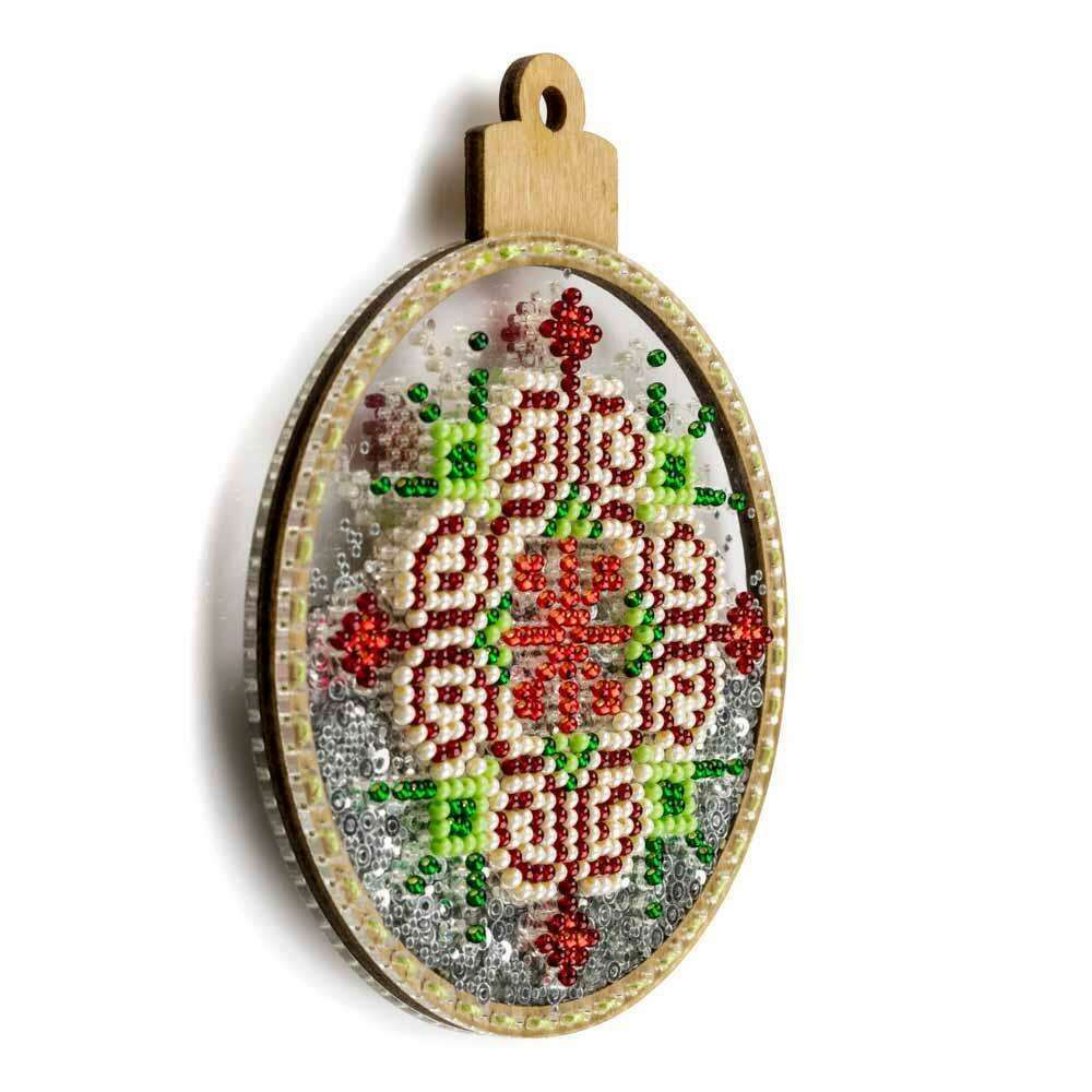 Set for embroidery with beads on a plastic base FLPL-057