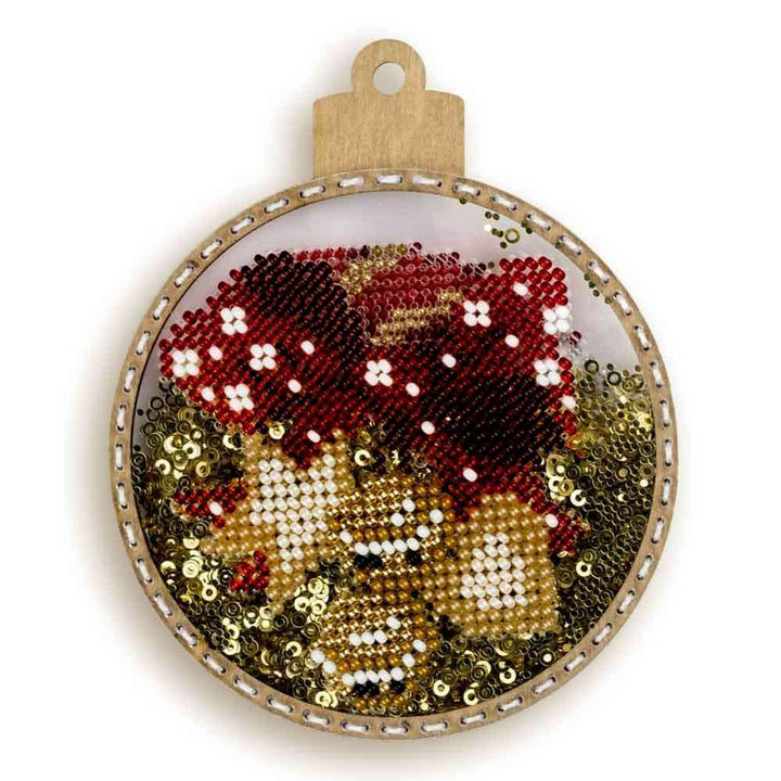 Set for embroidery with beads on a plastic base FLPL-061
