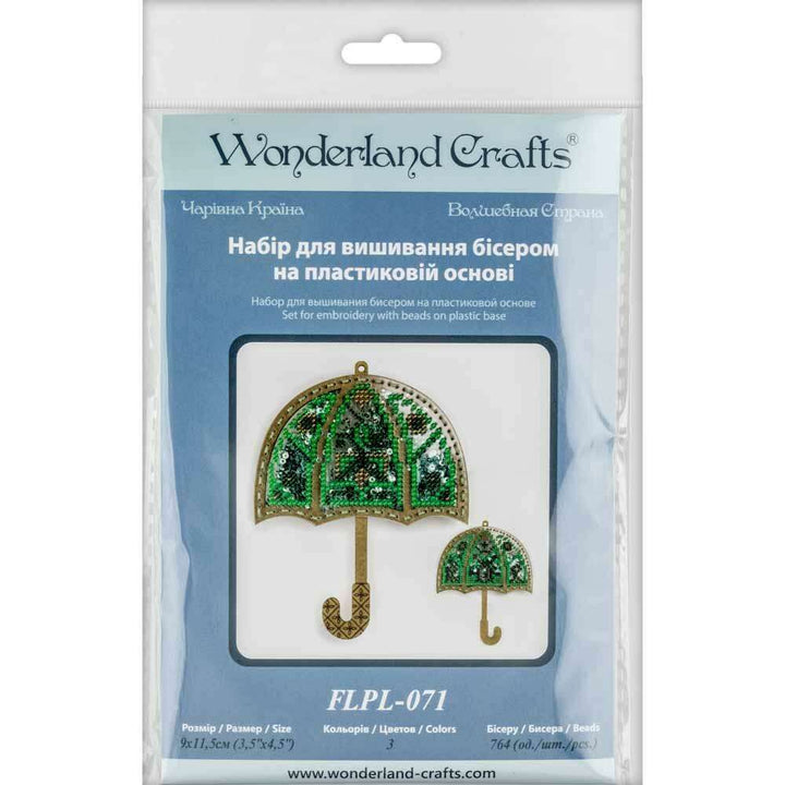 Set for embroidery with beads on a plastic base FLPL-071