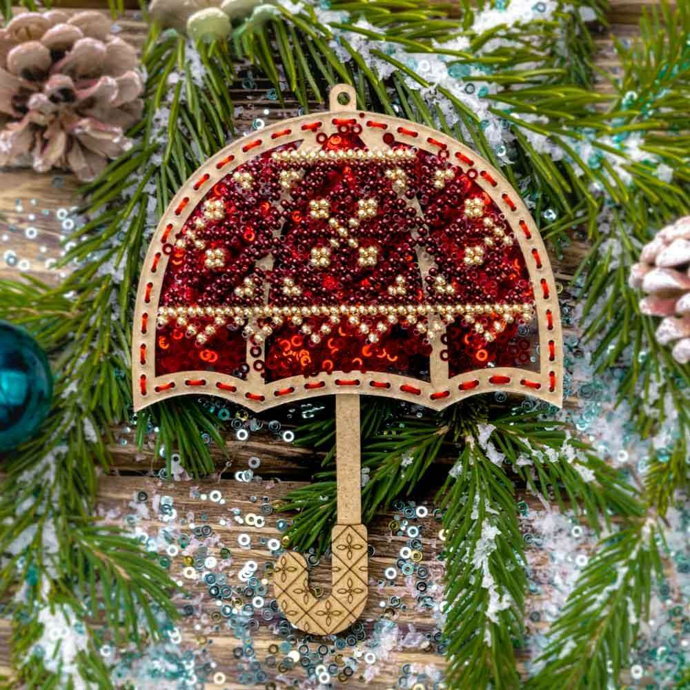 Set for embroidery with beads on a plastic base FLPL-072