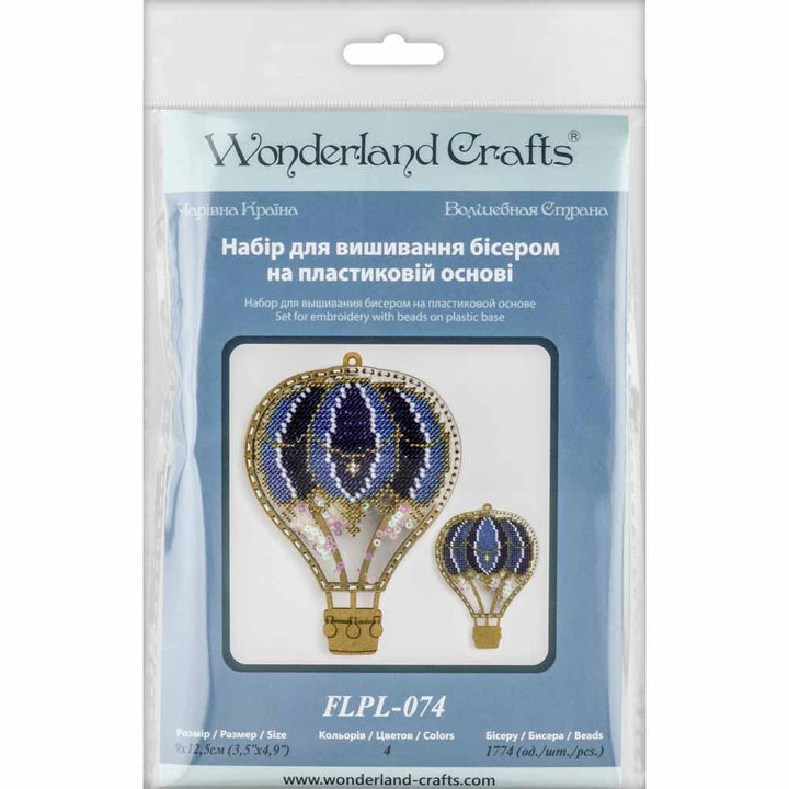Set for embroidery with beads on a plastic base FLPL-074