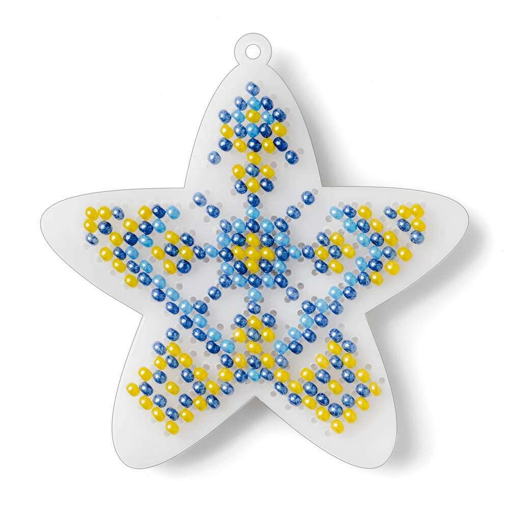 Set for embroidery with beads on a plastic base FLPL-095