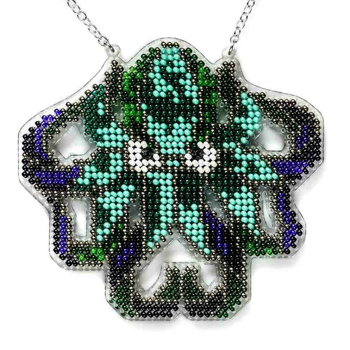 Set for embroidery with beads on a plastic base FLPL-098