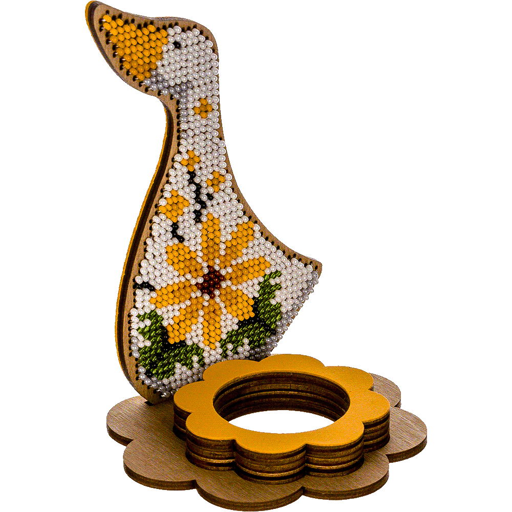 Set for embroidery with beads on wood FLK-268