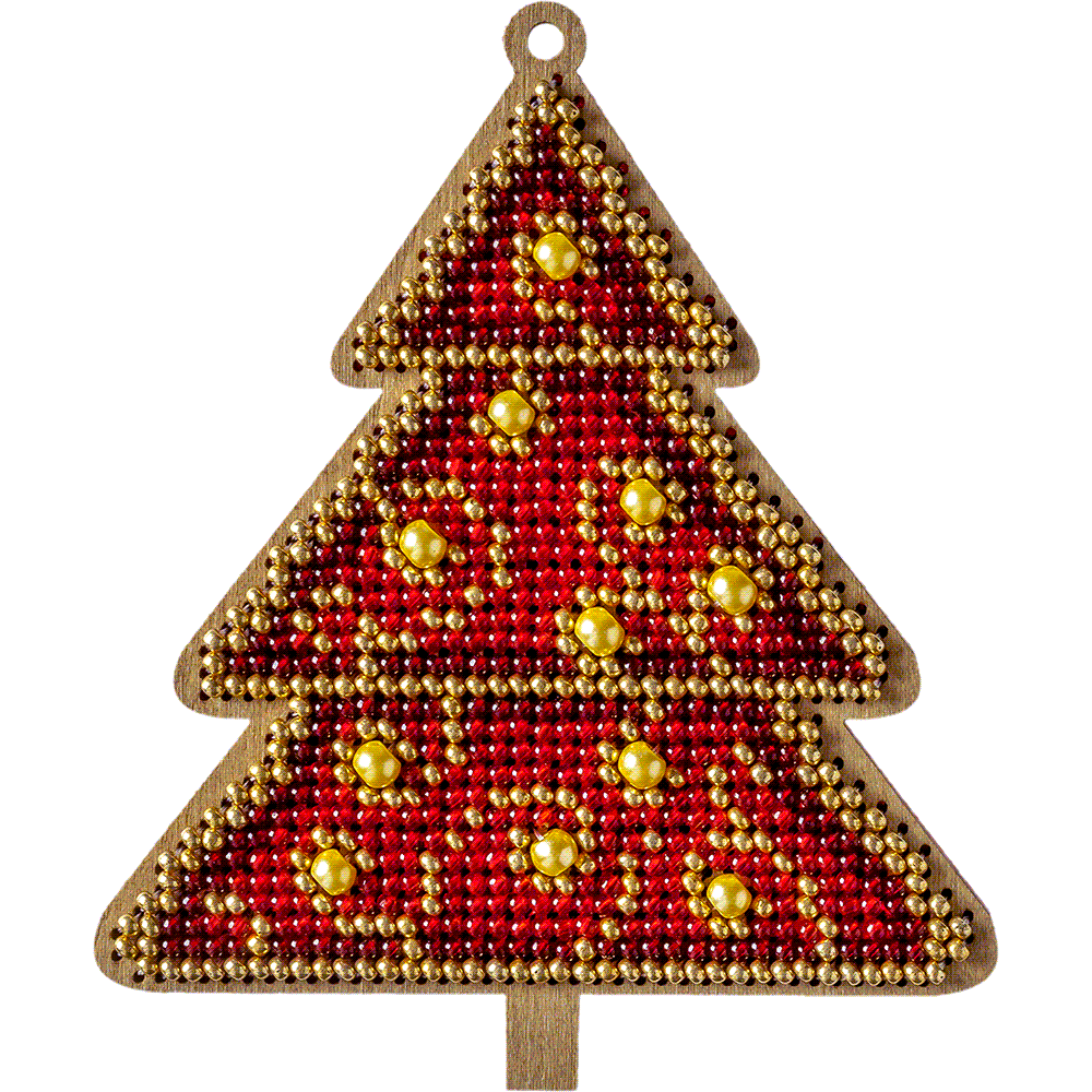 Set for embroidery with beads on wood FLK-317