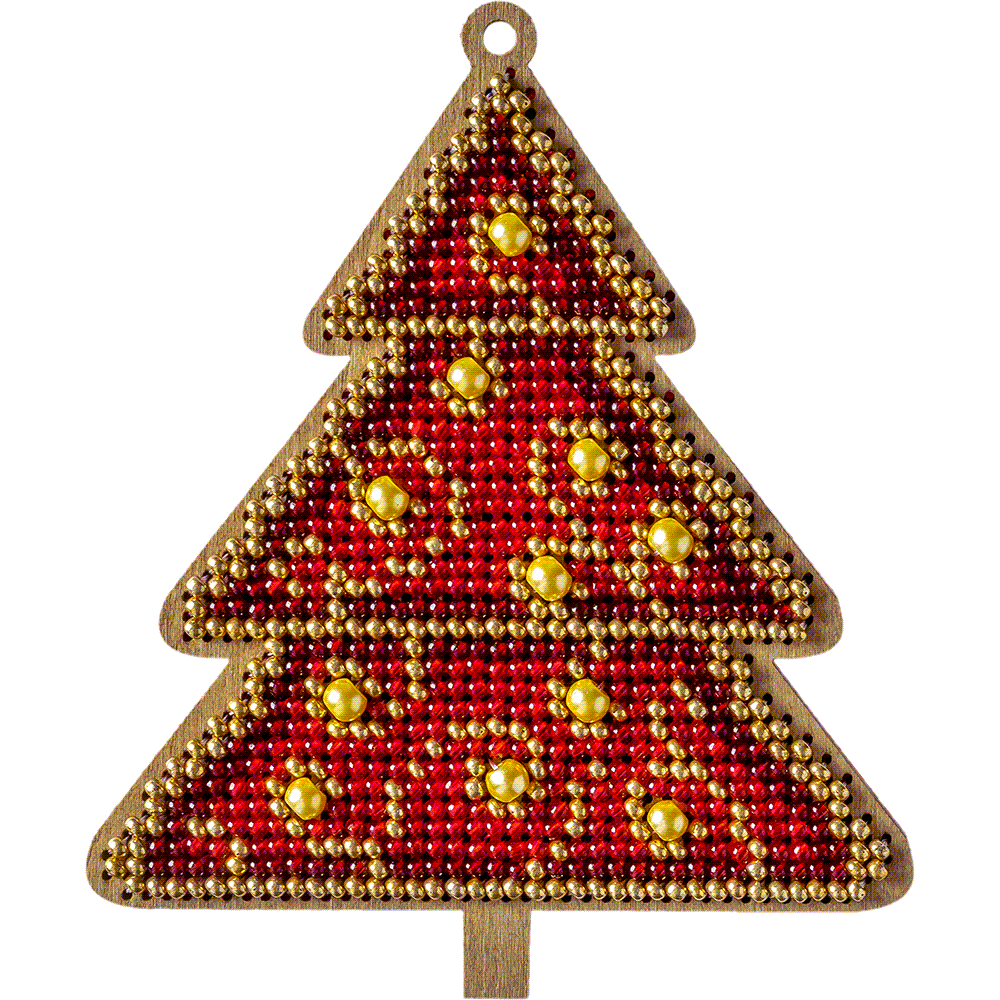 Set for embroidery with beads on wood FLK-317