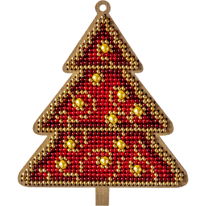 Set for embroidery with beads on wood FLK-317