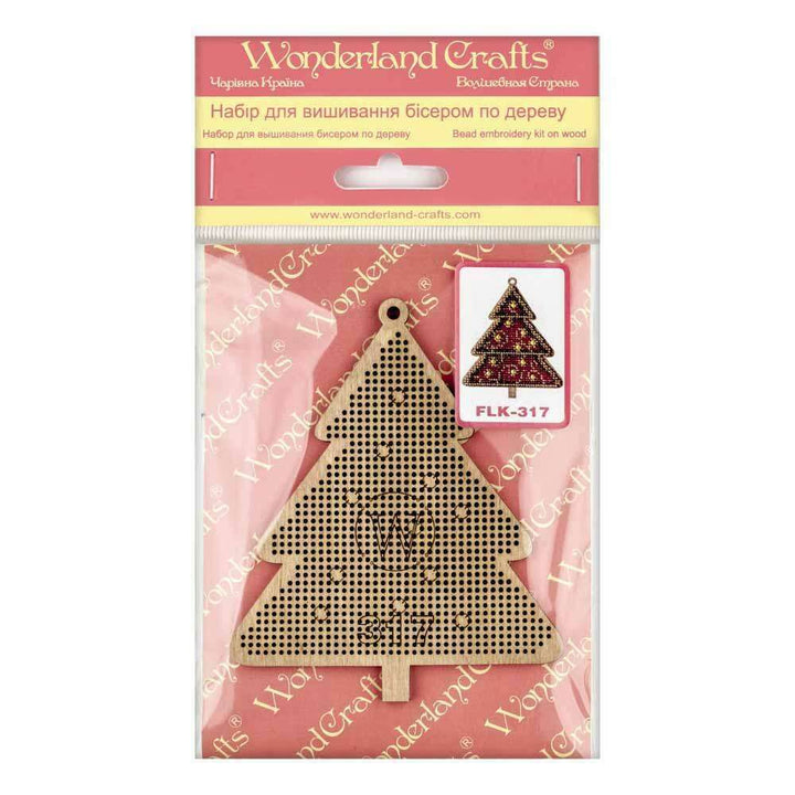 Set for embroidery with beads on wood FLK-317