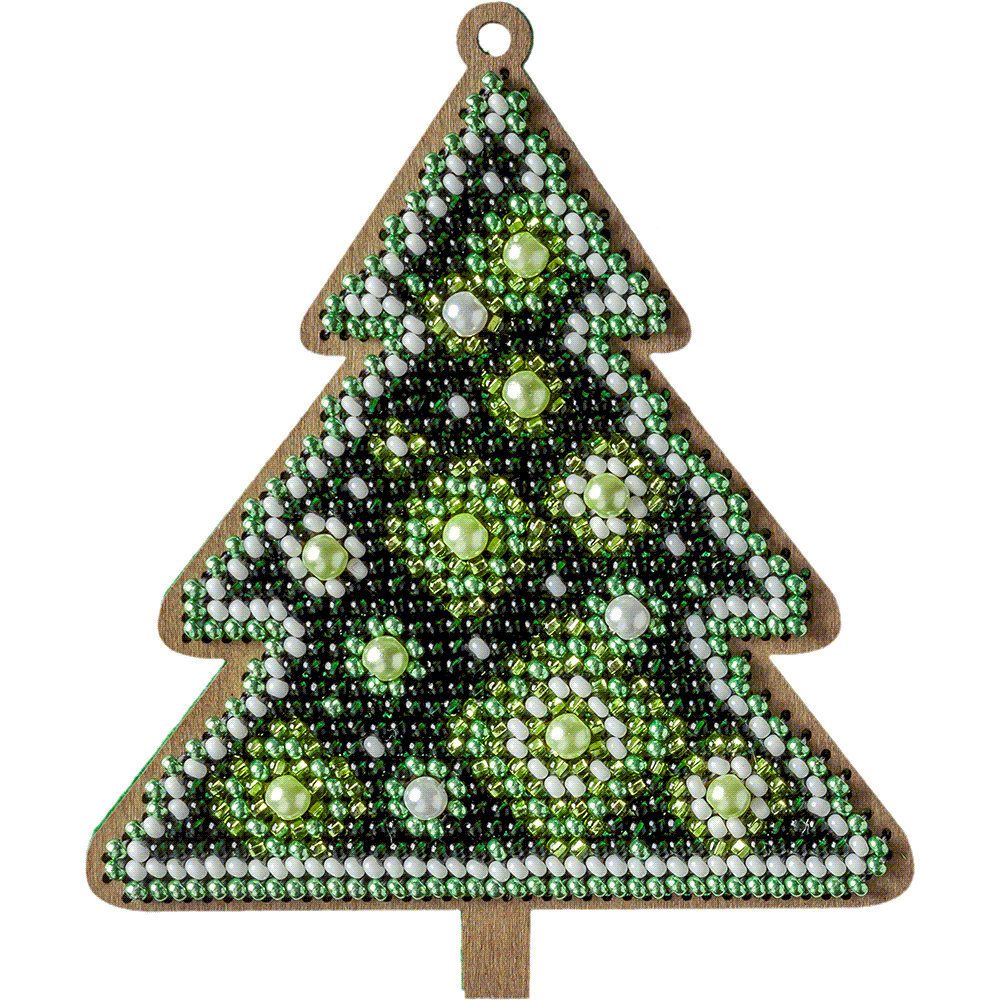 Set for embroidery with beads on wood FLK-318