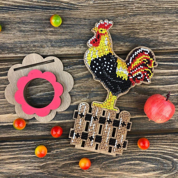 Set for embroidery with beads on wood FLK-333