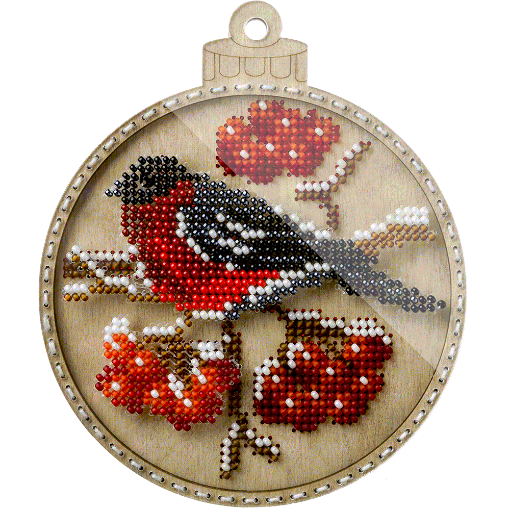 Set for embroidery with beads on wood FLK-367