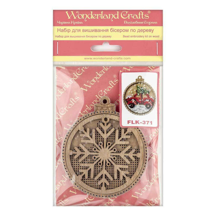 Set for embroidery with beads on wood FLK-371