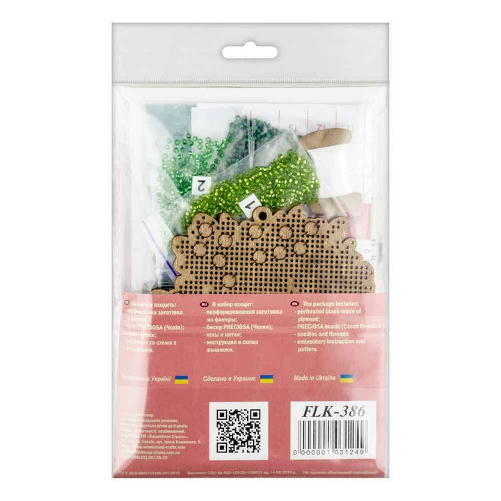 Set for embroidery with beads on wood FLK-386