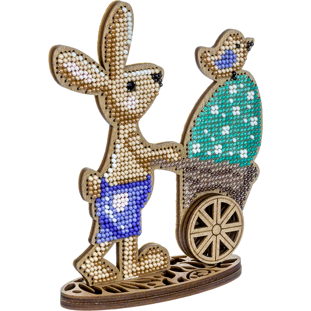 Set for embroidery with beads on wood FLK-426