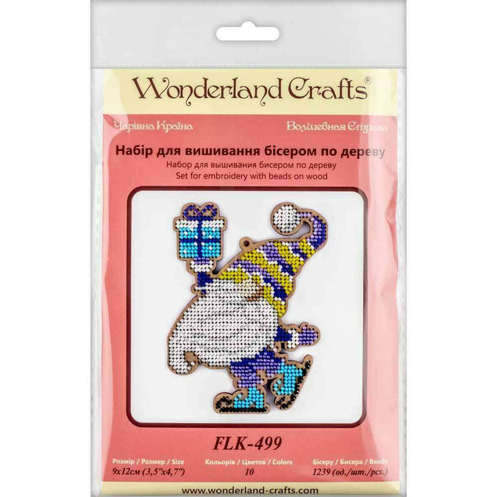 Set for embroidery with beads on wood FLK-499