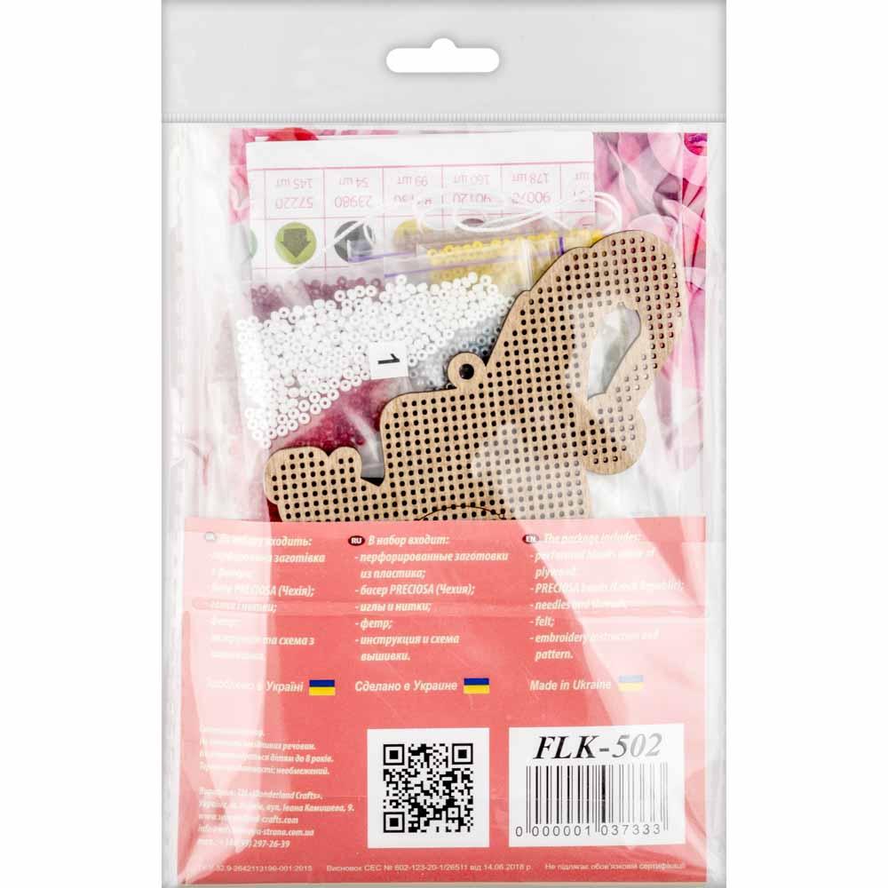 Set for embroidery with beads on wood FLK-502