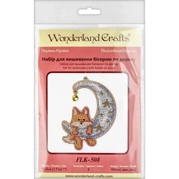 Set for embroidery with beads on wood FLK-508