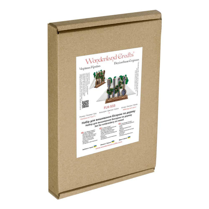 Set for embroidery with beads on wood FLK-533