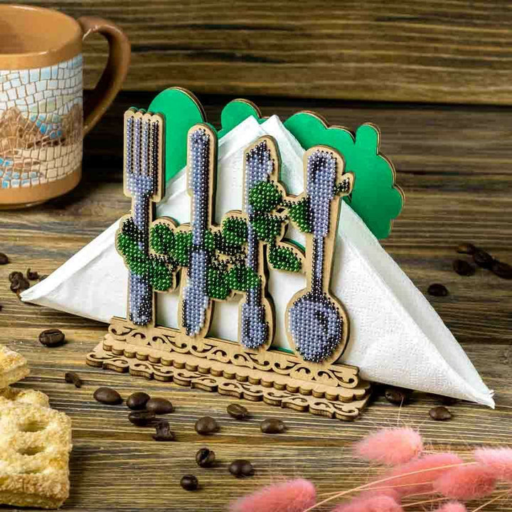 Set for embroidery with beads on wood FLK-533