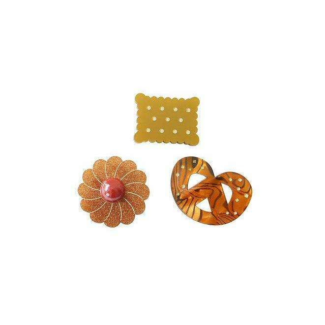 Set of 3 Cookie Brooches by LaliBlue - Quirks!