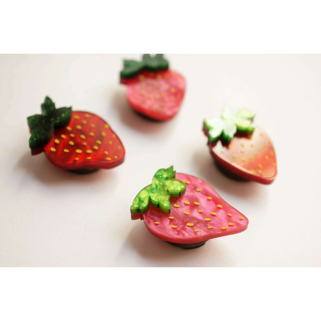 Set of 4 Strawberry Button Covers – view 4