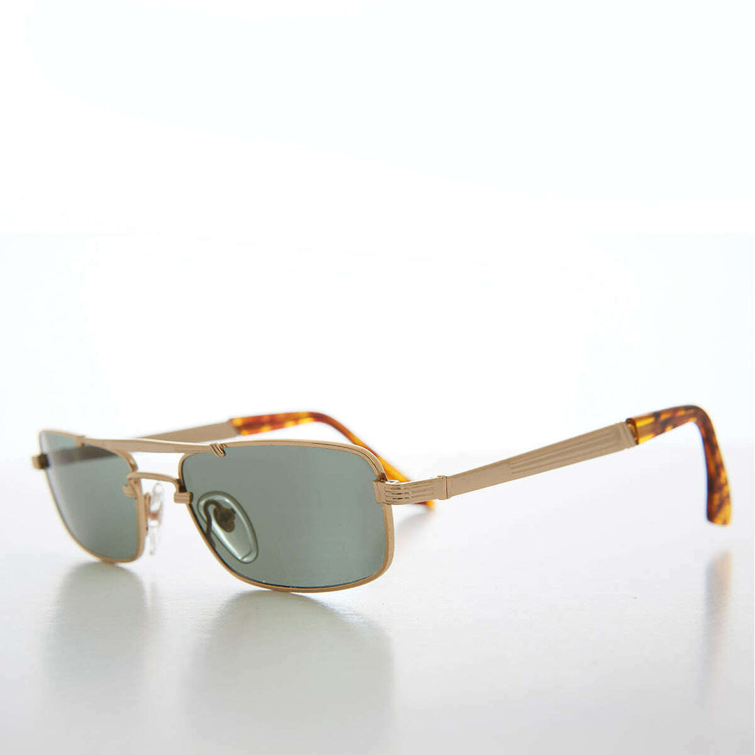 Shallow Lens Pilot Vintage 90s Sunglasses - Reyes