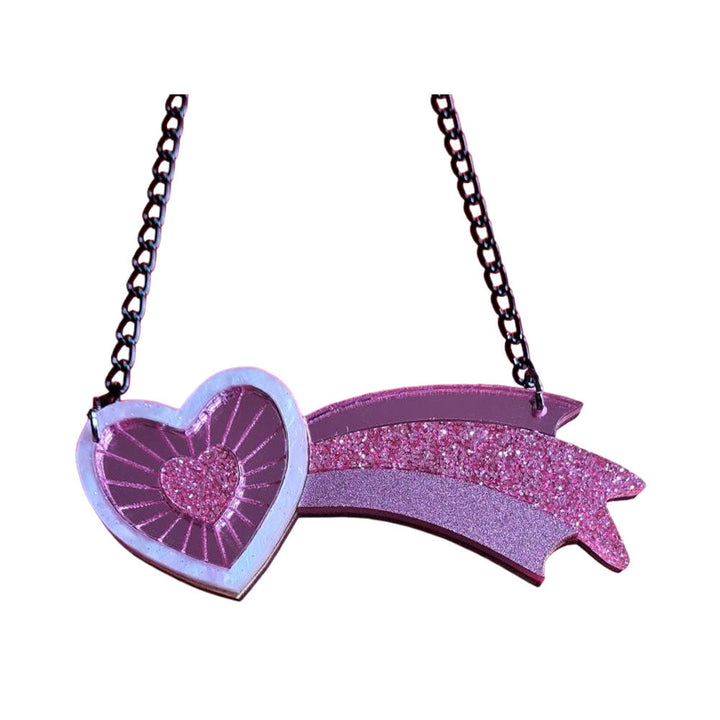 Shooting Heart Necklace by Cherryloco Jewellery 1