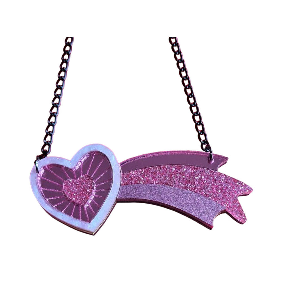Shooting Heart Necklace by Cherryloco Jewellery 1