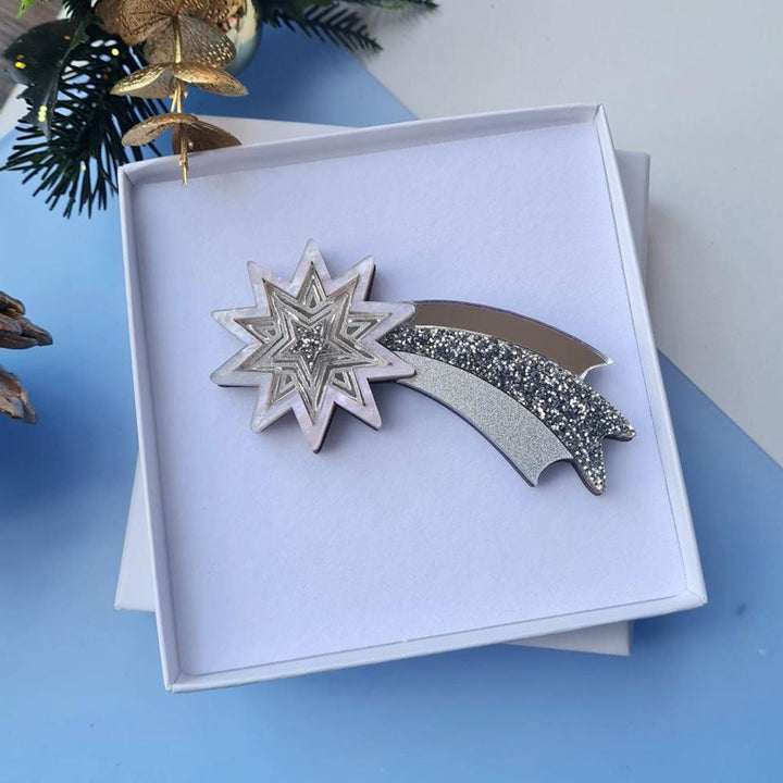 Shooting Star Brooch by Cherryloco Jewellery 3