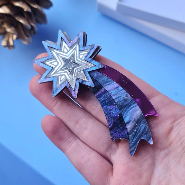 Shooting Star Brooch by Cherryloco Jewellery 5