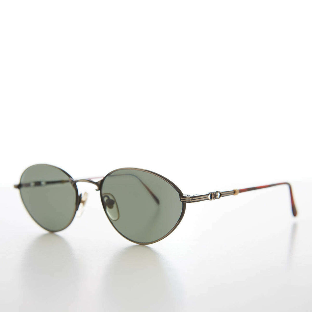 Simple Oval Minimal Vintage Sunglasses - Torres