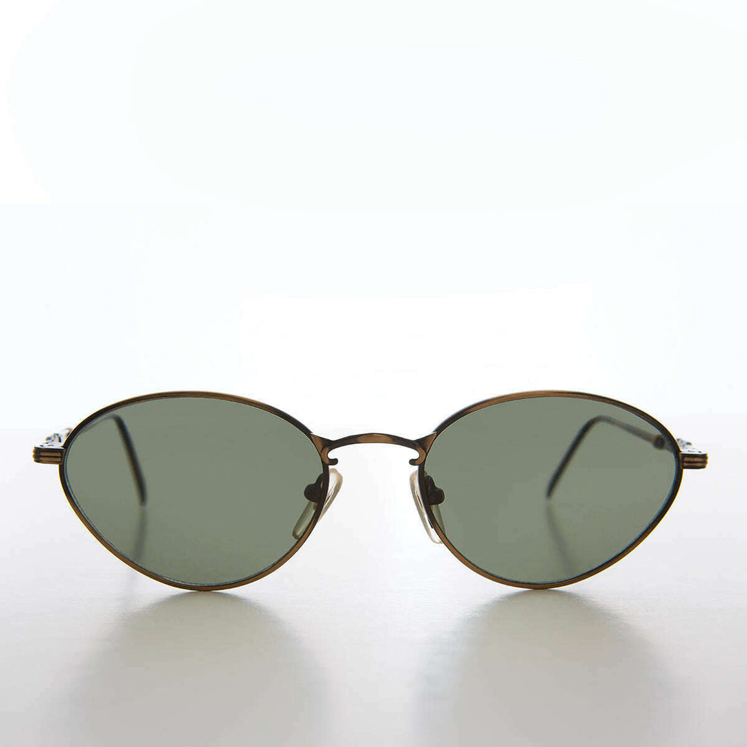 Simple Oval Minimal Vintage Sunglasses - Torres