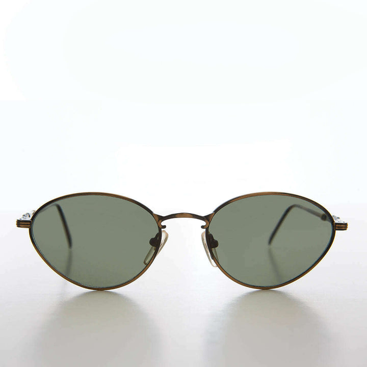 Simple Oval Minimal Vintage Sunglasses - Torres