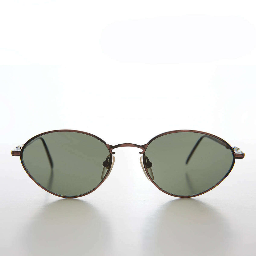 Simple Oval Minimal Vintage Sunglasses - Torres